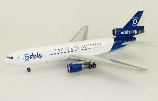Douglas DC10-30 Orbis Flying Eye Hospital with stand
